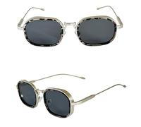JRLLFD Vintage Steampunk Men Punk Sunglasses Women Luxury Fashion Glasses(5)