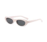 JRLLFD Women's Vintage Oval Small Frame Sunglasses Fashion Luxury Outdoors Uv400(Jelly Gray)