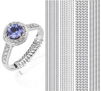 JRONGHE Ring Sizer Adjuster for Loose Rings, 16 Pack 4 Sizes Invisible Ring Guards for Women and Men,Clear Silicone Ring Size Adjuster,Ring Resizer Tightener Spiral Ring Spacers Fitter