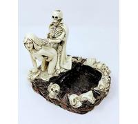 JRose Collections Gothic Skeleton Ashtray Unique Ceramic Ashtray for Smokers Decorative Horror Design for Home and Office JR23072 (Design B)