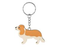 JRose Collections Handmade Cocker Spaniel Wooden Keyring | Layered 3D Effect Dog Key Chain | FSC Certified Real Wood | Eco-Friendly Pet Lover Gift