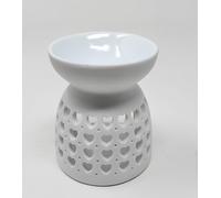 JRose Collections Heart Designed Wax Melt/Oil Burner Ceramic Aromatherapy Diffusers Perfect for Halloween Decoration or Everyday Aroma for tea light and Oil Burners JR1522