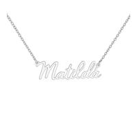 JRose Collections Identité Necklace - Matilda | Personalised Name Necklace with Adjustable Chain in Gift Box by Mulberry Studios