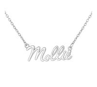 JRose Collections Identité Necklace - Mollie | Personalised Name Necklace with Adjustable Chain in Gift Box by Mulberry Studios