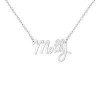 JRose Collections Identité Necklace - Molly | Personalised Name Necklace with Adjustable Chain in Gift Box by Mulberry Studios