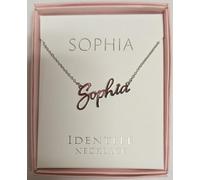 JRose Collections Identité Necklace - Sophia | Personalised Name Necklace with Adjustable Chain in Gift Box by Mulberry Studios