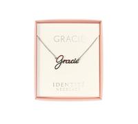 JRose Collections Identité Personalised Name Necklace - Popular Girls’ Names & Titles - Adjustable Chain in Gift Box by Mulberry Studios (Gracie)