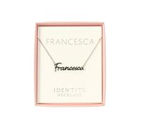 JRose Collections Identité Personalised Name Necklace - Popular Girls’ Names & Titles - Adjustable Chain in Gift Box by Mulberry Studios (Francesca)