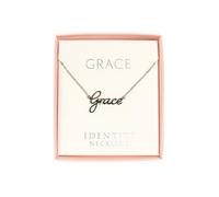 JRose Collections Identité Personalised Name Necklace - Popular Girls’ Names & Titles - Adjustable Chain in Gift Box by Mulberry Studios (Grace)
