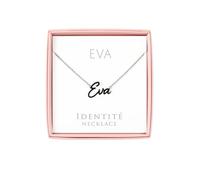 JRose Collections Identité Personalised Name Necklace - Popular Girls’ Names & Titles - Adjustable Chain in Gift Box by Mulberry Studios (Eva)