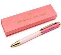 JRose Collections The Boss Engraved Ballpoint Pen Gift Set, Twist Action Black Ink Metal Pen with Luxury Pink Gift Box, Executive Office Gift for Women, Manager, Boss Lady, Colleague