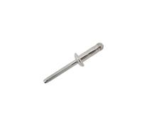 JRP Riveting Products 6.4 x 16.5mm A2 Dome Head Rivets - Box of 250 in Silver JRP Riveting Products Silver
