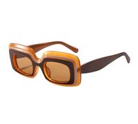 JRPAJK Retro Shades Luxury Sunglasses Men Famous Square UV400 Sun Glasses Man Women(One size/orange)