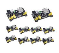 Jrpzcv 10PCS for MB102 Breadboard Power Supply Module Kit 2-Way 3.3V 5V for MB102 Breadboard Module Set Kit