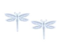 Jrpzcv 2PCS Dragonfly Silicone Mold Large Epoxy Resin Dragonfly Shape Molds 3D Unique Animal Pendant Wall Hanging Mould