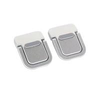 Jrpzcv 2Pcs Portable Laptop Stand Foldable Bracket Laptop Riser Stand Foot Pad for Laptop Notebook Holder Legs Silver