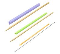 Jrpzcv 3 Piece Fabric Tube Turner for Sewing DIY Waistband Cloth Doll Making Bags Bow Tie Upturn Tools As Shown Metal+Plastic