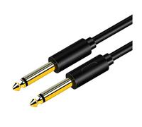 Jrpzcv 6.5mm Jack Audio Cable PVC 6.35 Jack Male to Male Aux Cable for Guitar Mixer Amplifier Bass 6.35mm,0.5 Meter