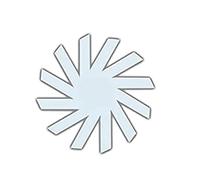 Jrpzcv Basket Templates for Sewing, Magic Woven Spiral Storage Basket Template, Quilting Template Sewing Machine Ruler 30cm Easy Install Easy to Use