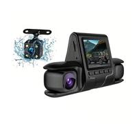 Jrpzcv Car DVR Camera 3 Camera Lens Car DVR Dual Lens Camera 1080P HD Dash Camera Video Recorder 24H Parking Monitoring Dashcam