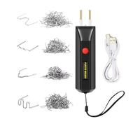 Jrpzcv Cordless Plastic Welder Machine Plastic Welding Kit with Battery 4 Types Wave Staples LED Indicator for Car Bumper Crack