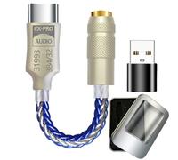 Jrpzcv CX31993 HiFi Type C to 3.5mm Headphone Amplifier Audio Decoder with USB Adapter Metal A