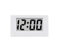 Jrpzcv Mini Clock Triangle LED Screen Lectronic Digital Alarm Screen Desktop Clock for Home Office Table Bedroom Decor White