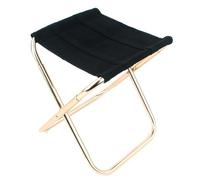 Jrpzcv Outdoor Folding Camping Stool Golden Aluminum Alloy Chair with Bag Stool Seat Fishing Camping Easy Install Black