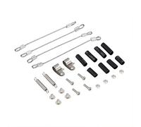 Jrpzcv RC Car Modified Part Steel Rope for 1/10 RC Crawler -4 TRX4 Axial SCX10 90046 D90 D110