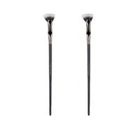 Jrpzcv Scalloped Lash Brush, Fan Brush for Lashes Eyelash Separator Tool, Eyelash Comb for Upper Lower Eye 2pcs