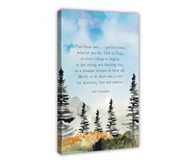 Jrr Tolkien Quote Wall Art Print Modern Farmhouse Decor Art Poster Canvas Poster Wall Art Decor Print Picture Paintings for Living Room Bedroom Decoration Frame: 12x18inch(30x45cm)