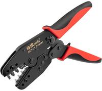 JRready ACT-LY-JRN001 MLX 6.35 Crimper Open Barrel Terminal Ratcheting Premium Grade Hand Crimping Tool for Molex Standard MLX 6.35 2.13mm Diameter Terminals 1560 1561 Series 14-20 AWG Contact