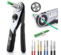 JRready ACT-M202 German Crimping Tool for 12 16 20 Gauge Solid Contact, DTP DT DTM Connector Locator One-Piece Crimping Tool Equivalent to HDT-48-00 German Crimping Tools (12-22AWG)