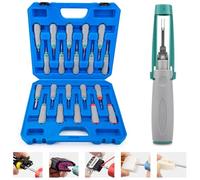 JRready JRconDRK00A20-02 Pin Removal Tool Kit, 20PCS Universal Automotive Computer Electrical Terminal Release Tool Set for Deutsch, AMP, TE, Molex, MCON 1.2, Harting Wain, Amphenol RT360 Connectors