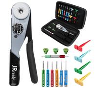 JRready ST2178 ACT-HDT Deutsch Crimp Tool Kit with Three Positioners & Deutsch Pin Removal Tools Kit for 12#16#20# Contacts, ACT-HDT Crimp Tool for Automobiles, Trucks, Buses, Boats