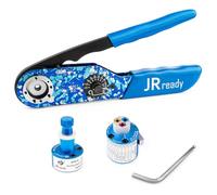 JRready ST2179 New-ASF1 Crimping Tool Kit with Universal Adjustment UF2-5 and PH102 Turret Head Positioner for 12-26 AWG Wire Harness