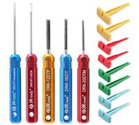 JRready ST5236 Deutsch Pin Extractor Tool for 16#12#20# Solid/Stamped Contacts 10-22 AWG, Terminal Removal Tool Kit with Steel DRK-RT1 for Deutsch DT,DTM,DTP Series Connector 13PCS