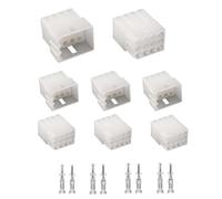 JRready ST6420 Standard.093 Pin and Socket Power Connectors 12 Circuits (2 Matched Sets), 14-20 AWG,Compatible with Molex Standard.093 12 Pin Male& Female Connector, 5.03 mm Pitch, Free Hanging