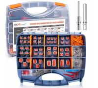 JRready ST6496 Deutsch DTM Connector Kit with Size 20 Solid Contacts(20-22AWG), 2 3 4 6 8 12 Pin DTM Connectors, 300PCS