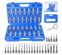 JRready Terminal Removal Tool Kit 30PCS Pin Extractor Tools 25PCS Replacement Tips Automotive Electrical Vehicle Computer Depinning Tools for Molex AMP Deutsch Harting Metri-Pack JRconDRK12C56-01
