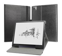 JRTAL Case for Boox Tab Ultra, PU Leather Slim Folding Stand Cover for Boox Tab Ultra 10.3" Tablet (Not Fit BOOX Tab X) - Black