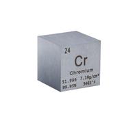 Jrudjsnhhty 1 Inch Block Metal, High Density Elements Block Pure Metal, for Elements Collections Lab Experiment Material,