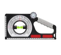 Jrudjsnhhty 1 PCS Pitch Gauge Multi Function Slope Gauge Construction Engineering 130° Angle Finder with Carabiner