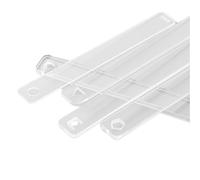 Jrudjsnhhty 10 Piece Clay Ruler Acrylic Soft Pottery Polymer Clay Thickness Ruler Transparent Roller Guide Rail DIY Earrings Jewelry Making Tool