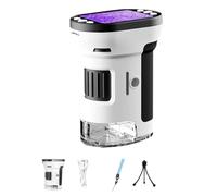 Jrudjsnhhty 1000X Handheld Microscope for Kids 4K 2.0In Screen Rechargeable Pocket Digital Microscopes Magnifying Lenses Microscope
