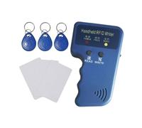 Jrudjsnhhty 125KHz Card Reader Writer for ID HID and AWID Handheld RFID Copier with 3 T5577 Key Fobs