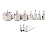 Jrudjsnhhty 12Pcs Diamond Drill Bits Glass Tile Hole Saw Bits Set, Hollow Core Drill Bits, Extractor Remover Hole Saws for Glass, Ceramics, Porcelain, Ceramic Tile