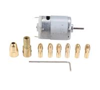 Jrudjsnhhty 1Pc Dc 12V 500Ma Mirco Motor with 6Pcs 0.5-3.2Mm Drill Collet Electric PCB Tool Set