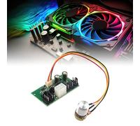 Jrudjsnhhty 1Pcs Computer Case Miner Fan Speed Controller 8-Channel Fan Hub PWM High-Power Violent Fan Controller DC12V