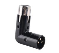 Jrudjsnhhty 1Pcs Dual Male and Female L-Shaped Connector Metal Adapter with 4 Adjustable Angle Positions